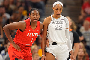 "Aliyah Boston gonna have her in hell"- WNBA fans hit frenzy as A'ja Wilson revives signature white tee ritual ahead of Fever clash