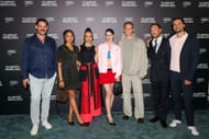 The cast of Netflix's Brick at the 2025 Munich Film Festival (Image via Getty)