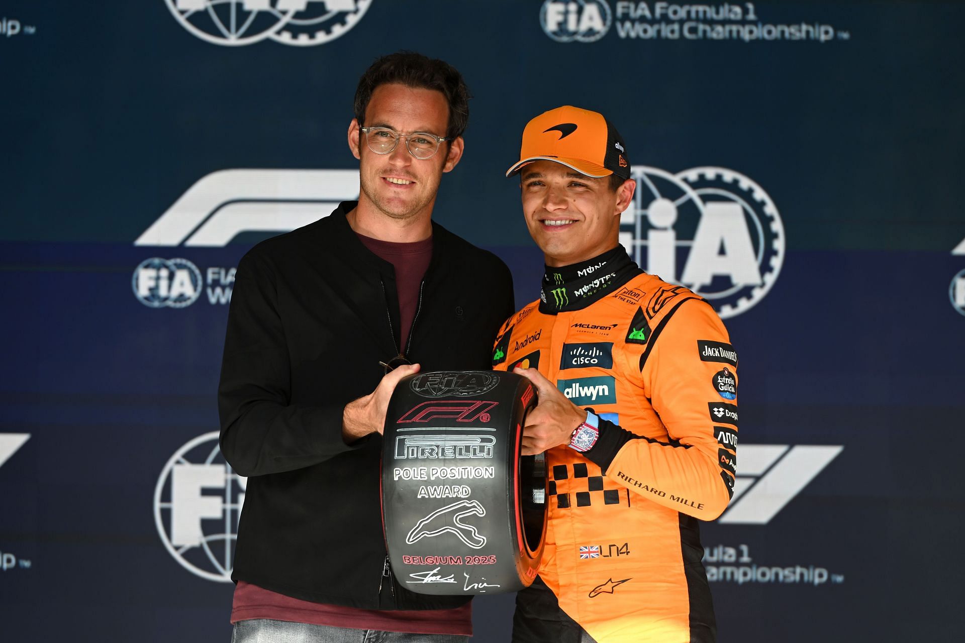Lando Norris takes pole position, 2025 F1 Belgian GP (Getty Images)