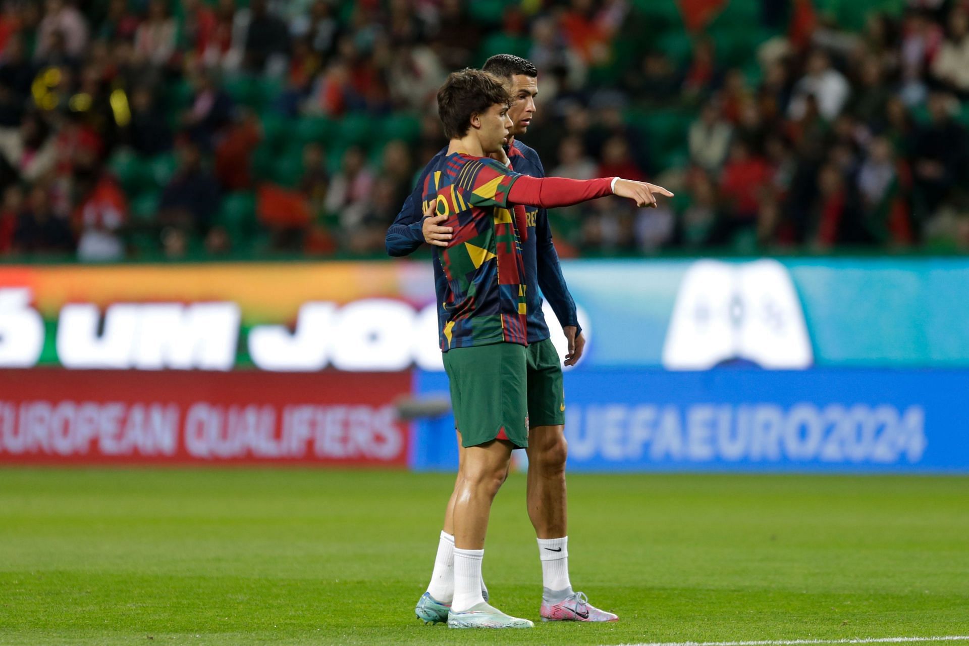 Joao Felix (left) and Cristiano Ronaldo