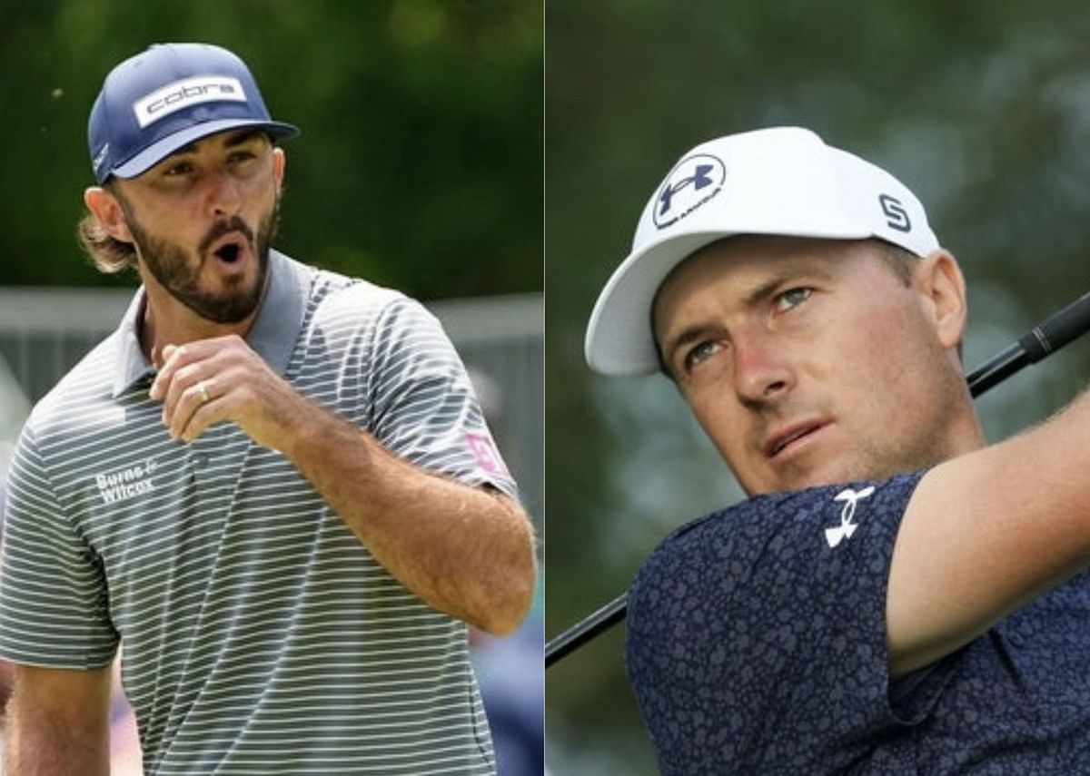 WATCH: Jordan Spieth, Max Homa, and other golf stars pick between Usain Bolt and a pro eater in bizarre hotdog sprint challenge