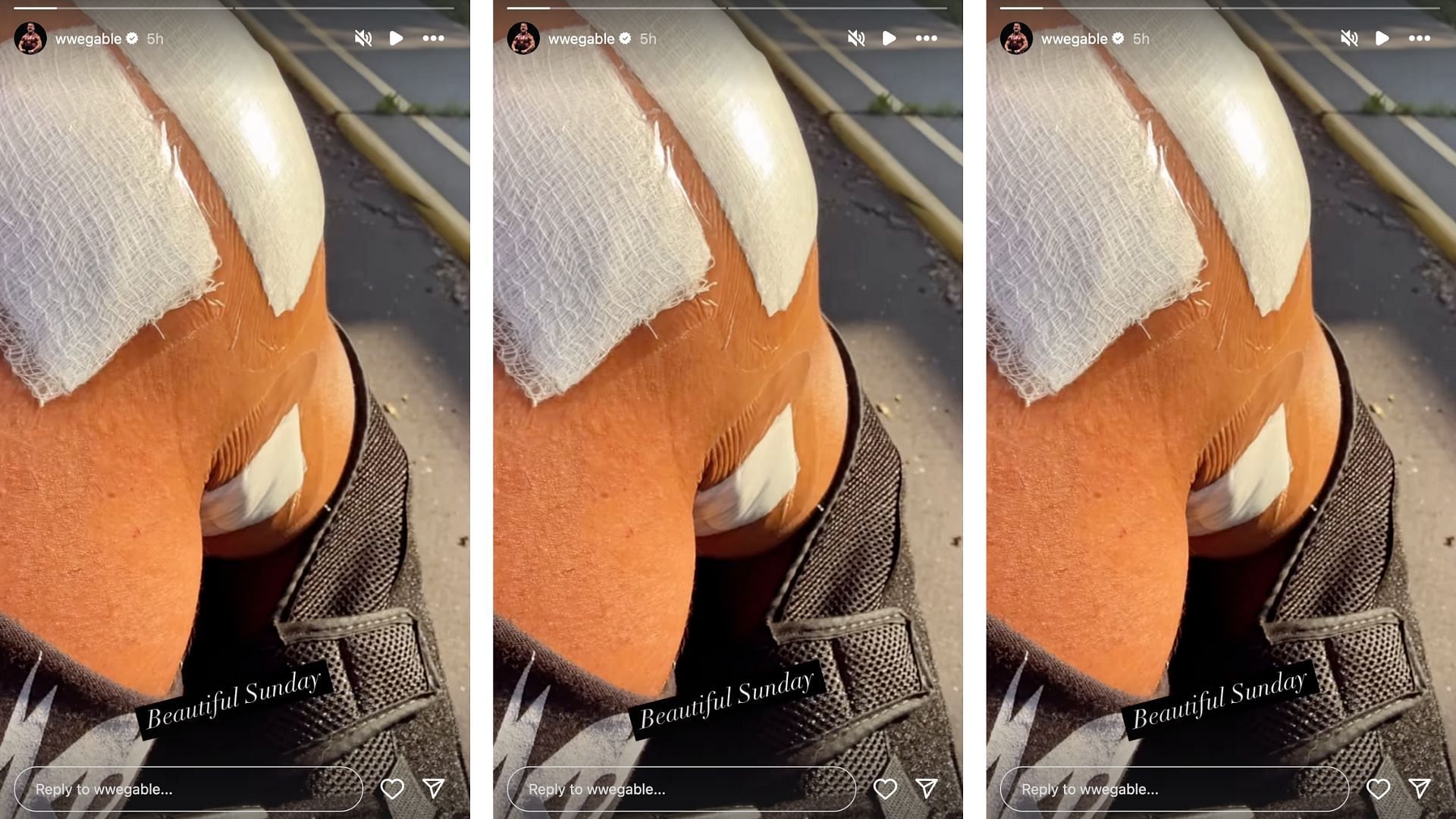 Gable shared a health update today on social media. [Image credit: Chad Gable on Instagram]