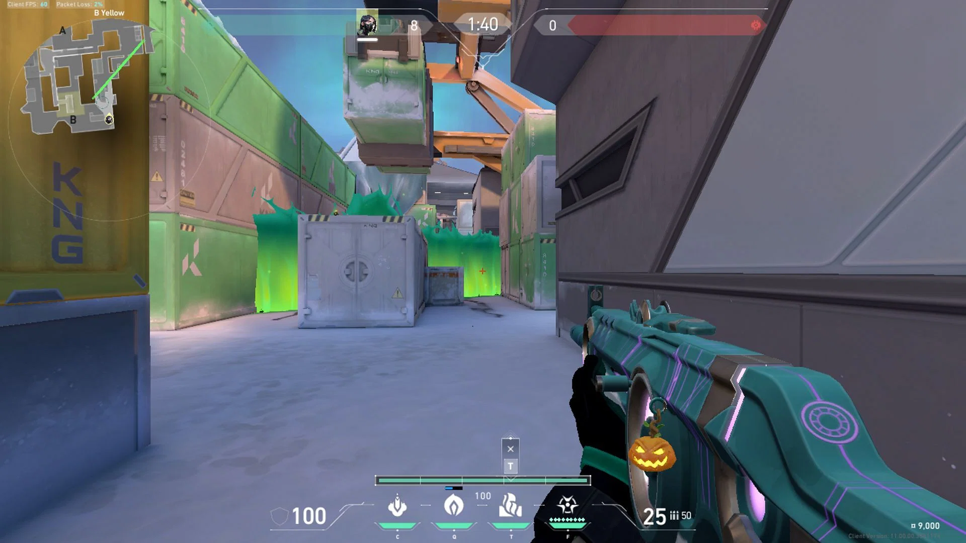 An aggressive B Main Wall (Image via Riot Games)