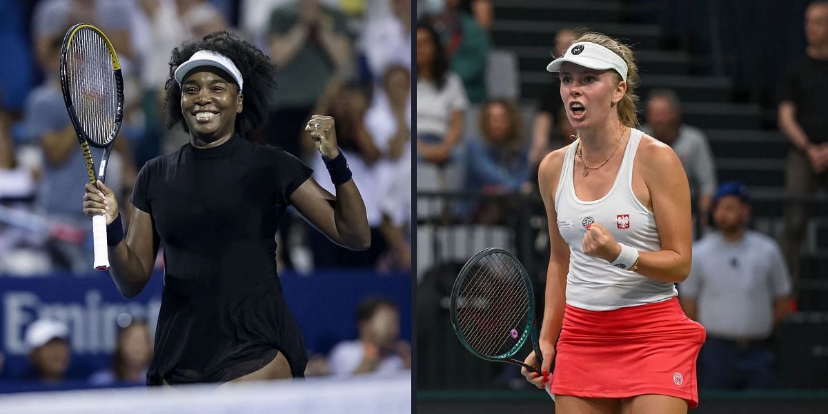 Venus Williams vs Magdalena Frech is one of the second-round matches at the Citi DC Open 2025. (Photos: Getty)