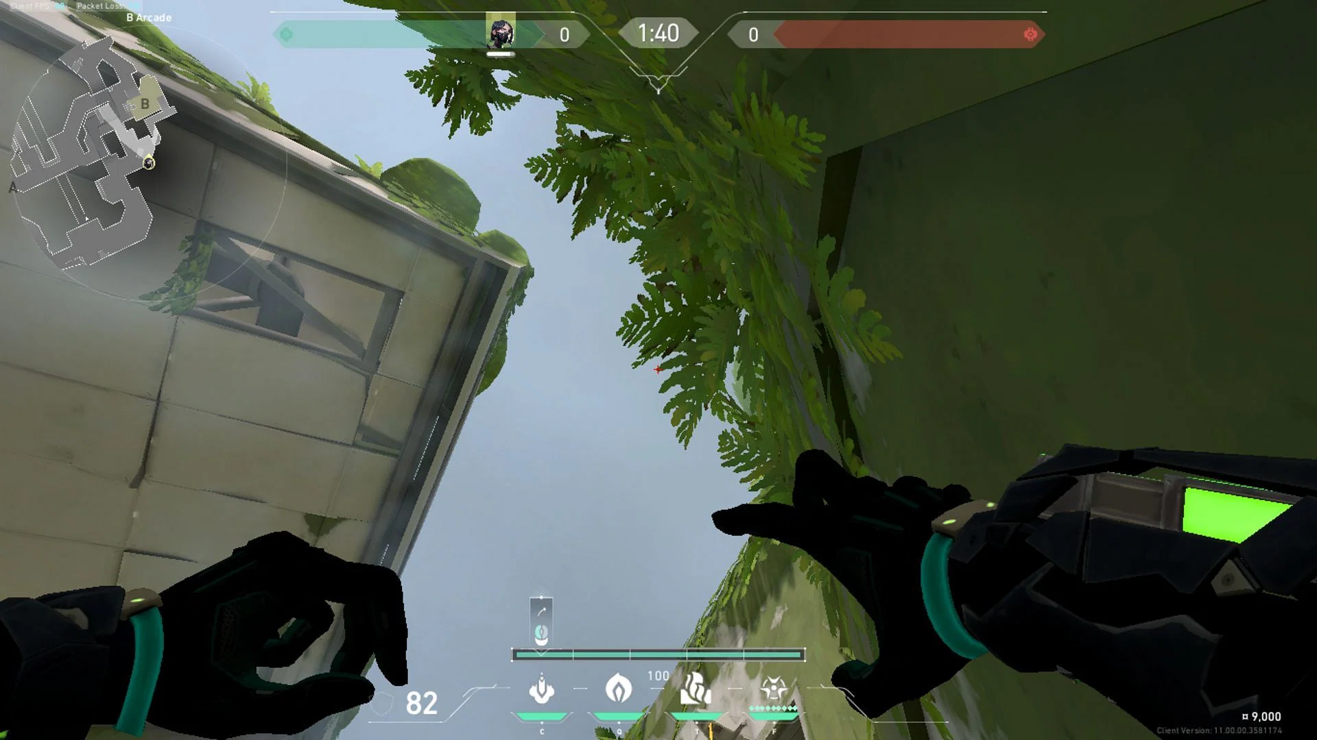Aim at the leaf in the foliage (Image via Riot Games)