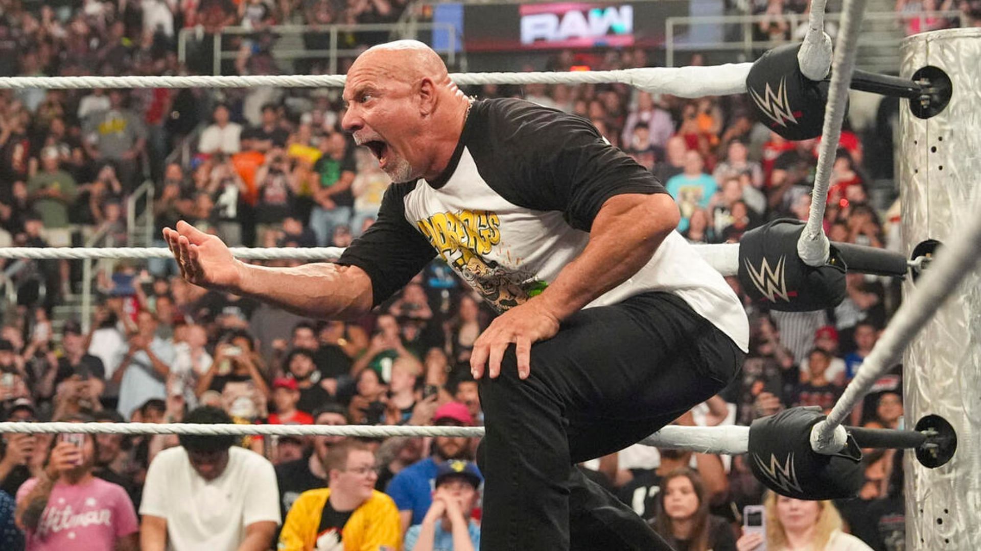 Goldberg on RAW! [Image credit: WWE.com]