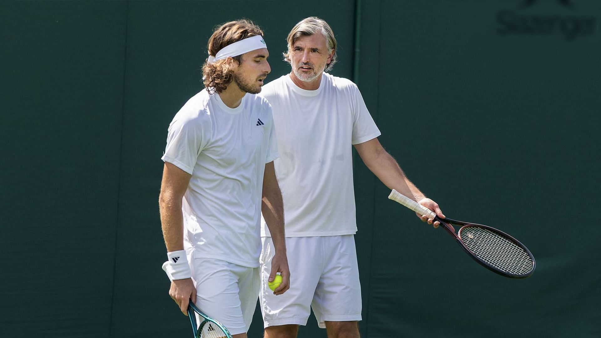 Stefanos Tsitsipas and Goran Ivanisevic