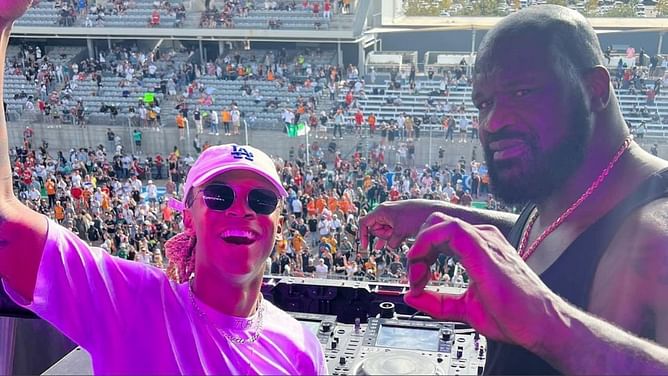 "You posting thirst traps now?": Shaquille O'Neal’s stepson reacts as NBA legend shows off his buff physique in shirtless workout