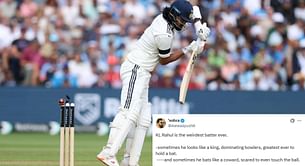"Wierdest batter ever" - Fans criticize KL Rahul's approach as he perishes for a single-digit score in ENG vs IND 2025 2nd Test