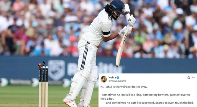 "Wierdest batter ever" - Fans criticize KL Rahul's approach as he perishes for a single-digit score in ENG vs IND 2025 2nd Test