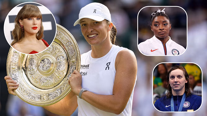 Is Iga Swiatek one of the most successful 'Swifties' in sports history? Comparing her achievements to other Taylor Swift fans ft. Simone Biles