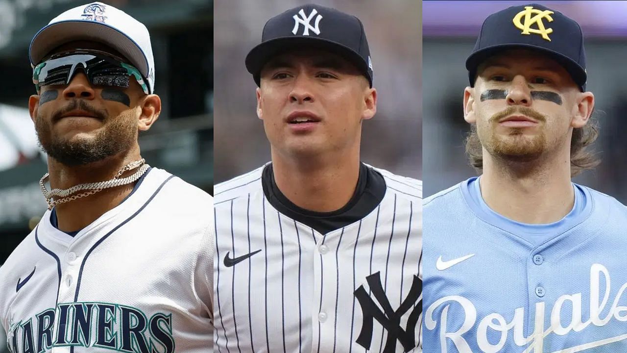 (Left to Right) Julio Rodriguez, Anthony Volpe and Bobby Witt Jr. (Images from - Getty)