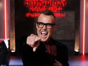 "We play a lot of games" — Cutthroat Kitchen: Knives Out host Brian Malarkey gives a tour of the finale kitchen