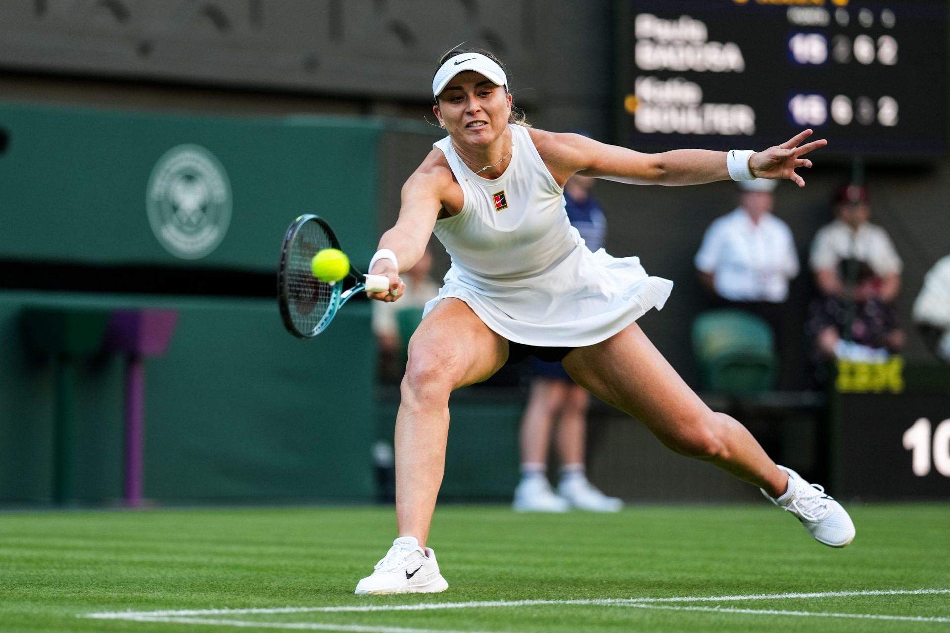 Paula Badosa in action at the 2025 Wimbledon Championships (Source: Getty)
