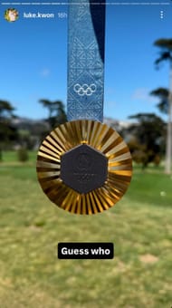 Luke Kwon teased fans with a Paris 2024 Olympic gold medal on his Instagram story (Image via @luke.kwon)