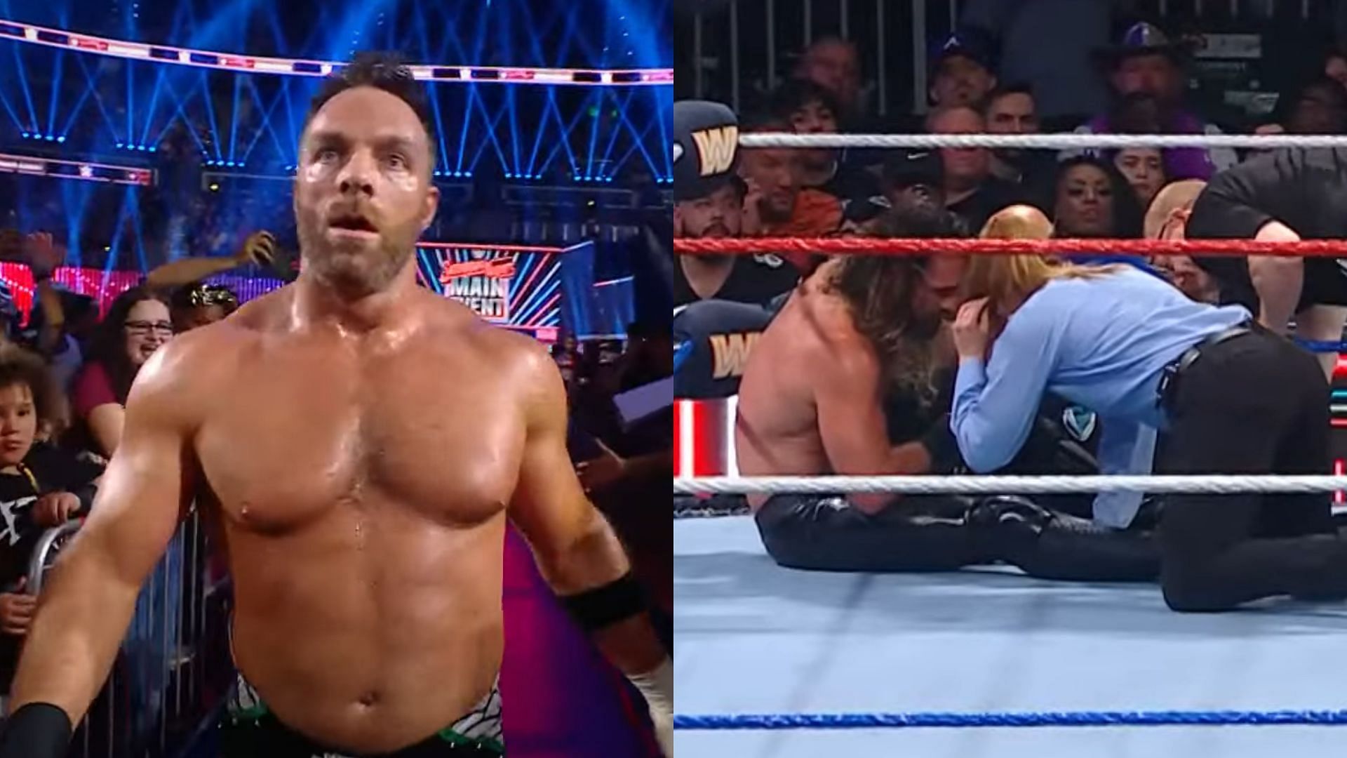 LA Knight defeated Seth Rollins at Saturday Night