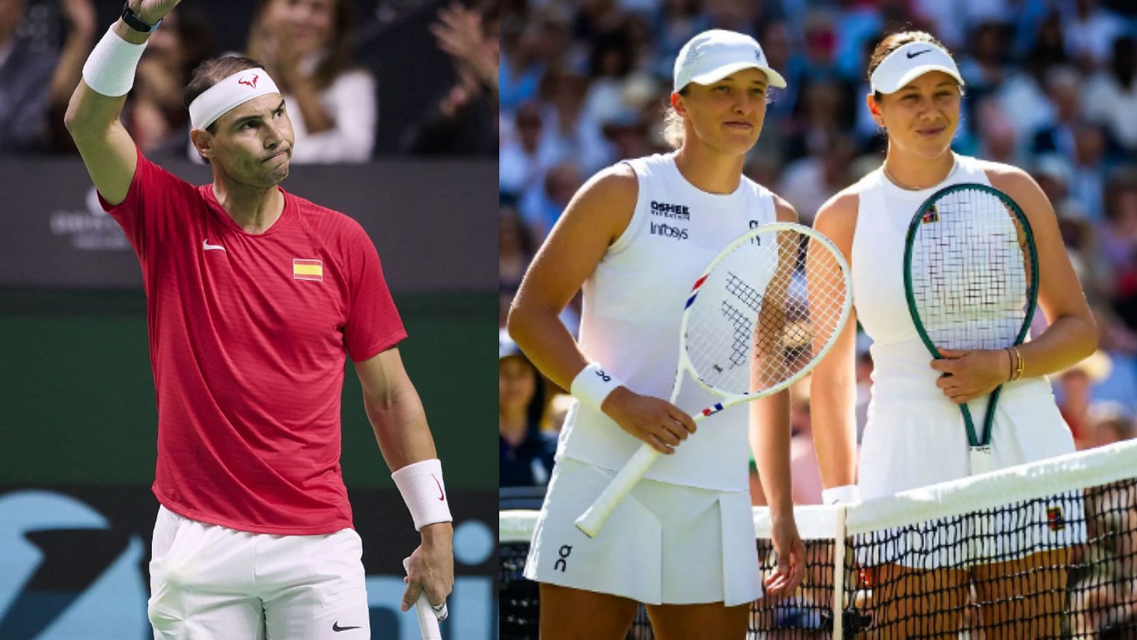Rafael Nadal extends his wishes to Iga Swiatek and Amanda Anisimova (Image Source: Getty)