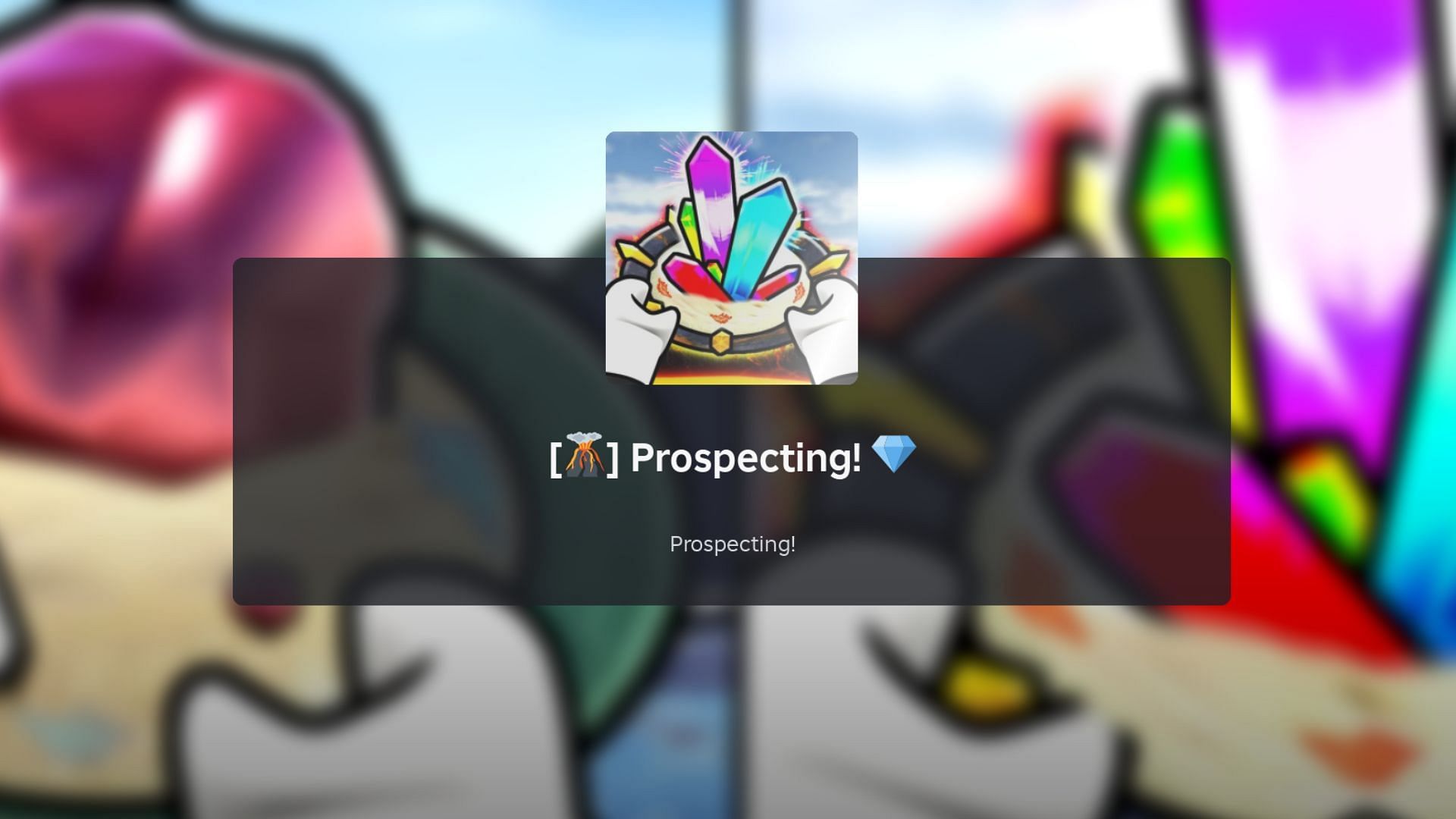 Propsecting loading screen