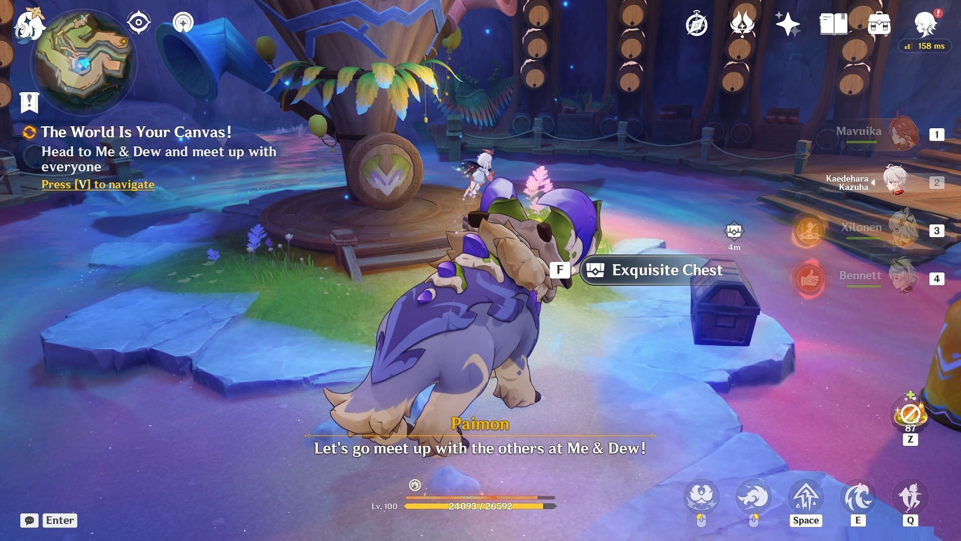 Exquisite Chest for completing the challenge (Image via HoYoverse)