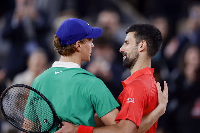 Jannik Sinner (left) and Novak Djokovic (right) (Source: Getty)