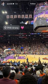 Azzi Fudd attends Paige Bueckers’ WNBA game