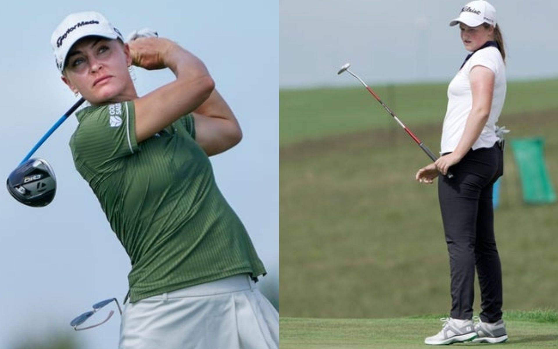 Image via Imagn, Charley Hull left, Lottie Woad right