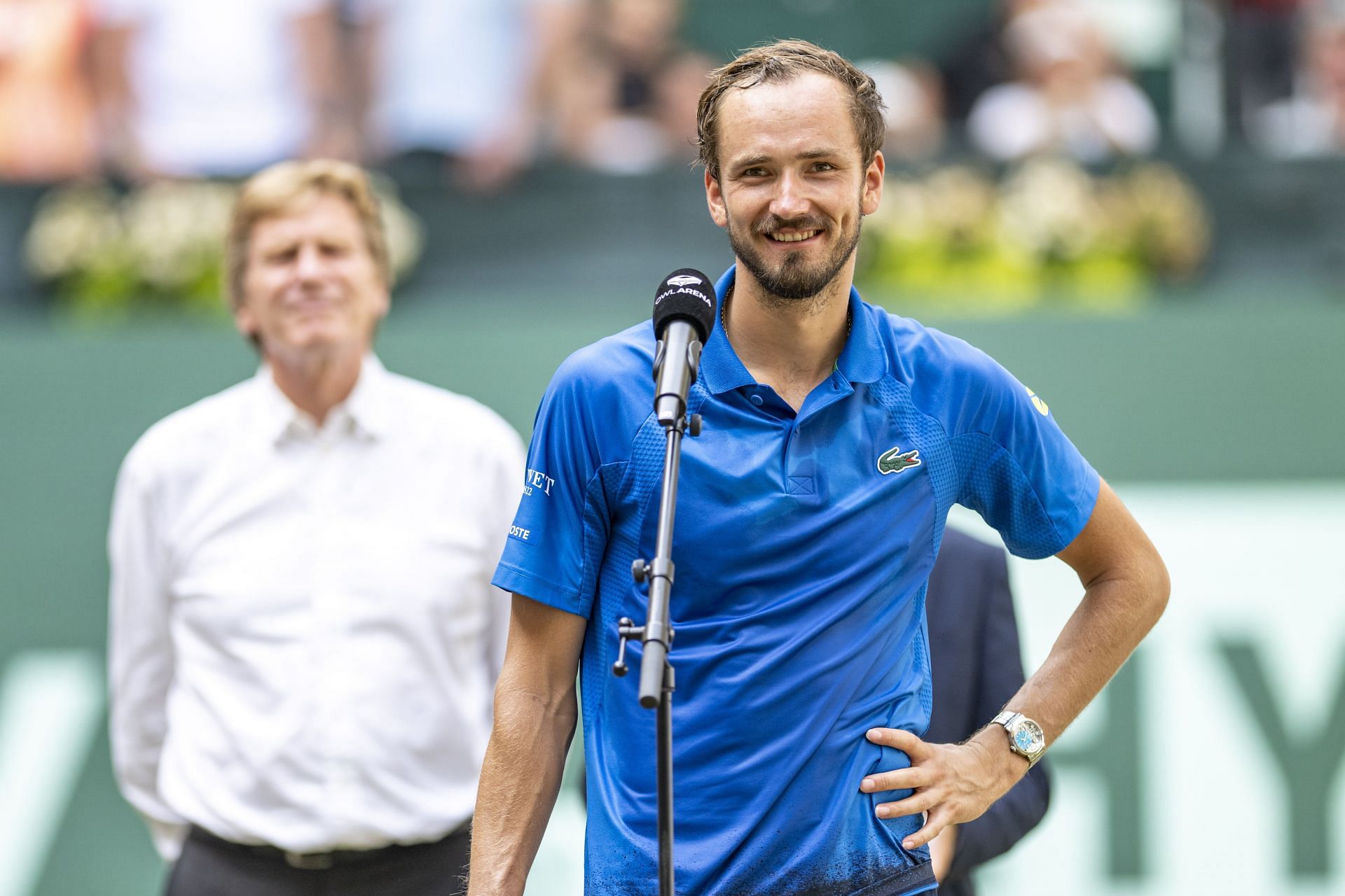 Medvedev at the ATP 500 event in Halle (Image Source: Getty)