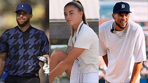 "Help me out" - Steph Curry seeks help from Devin Booker after getting smoked in 1v1 golf by viral influencer Gabby