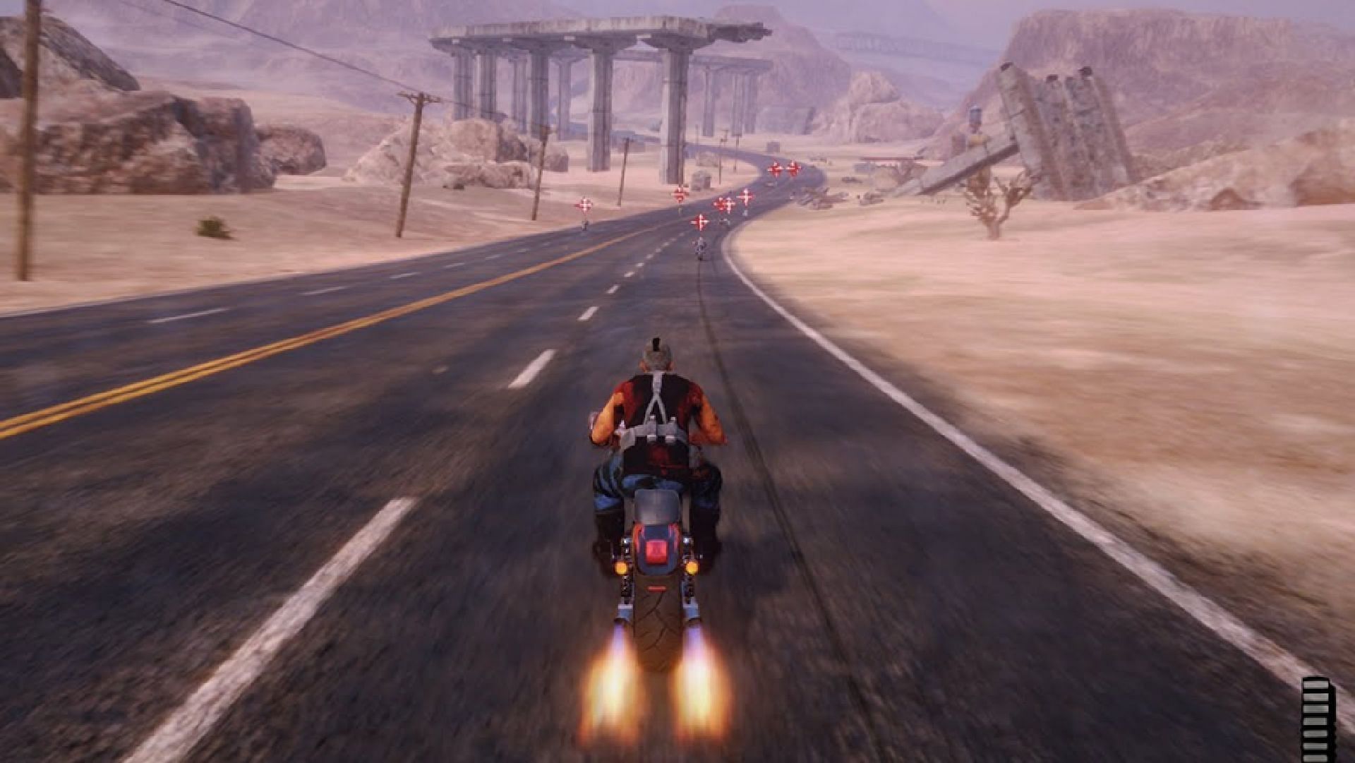 A redenção da estrada pode ser o título perfeito para os fãs de ROAD RASH (foto através do Pixel Dash Studios)