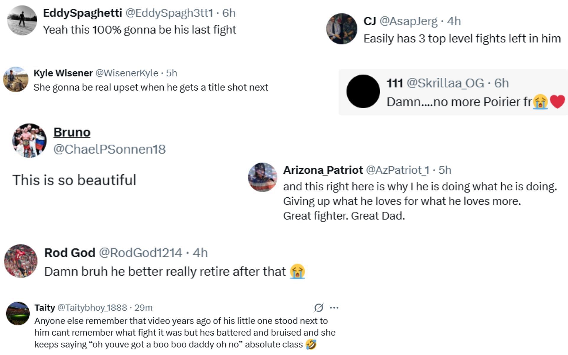 Fan reactions [Screenshots courtesy: @Home_of_Fight on X]