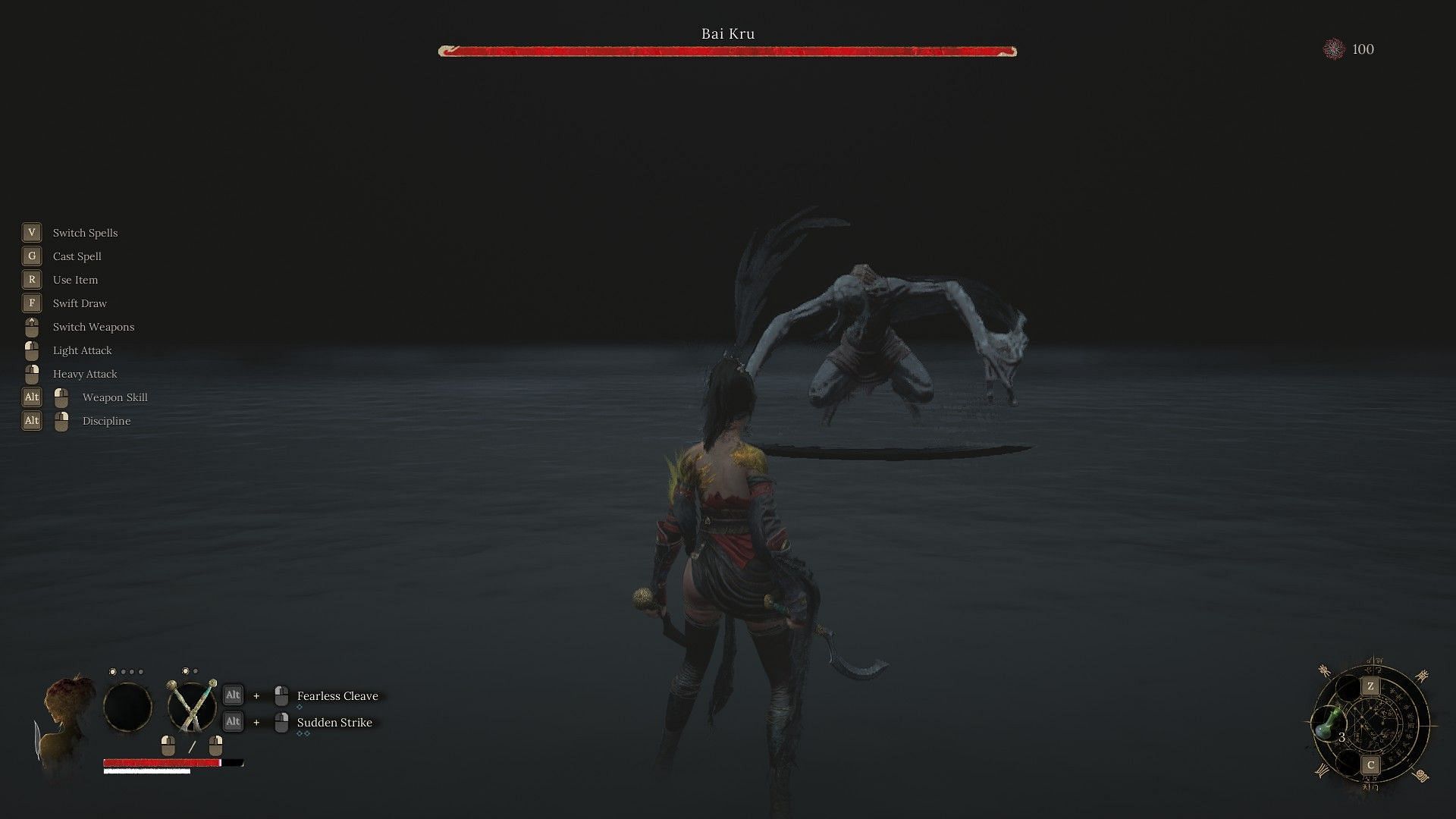 Fight against Bai Kru in Wuchang: Fallen Feathers Worship&#039;s Rise (Image via Sportskeeda Gaming || 505 Games)