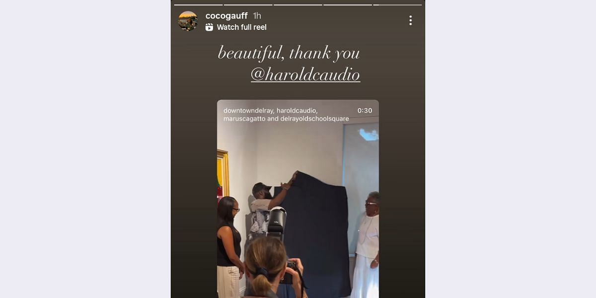 Via Coco Gauff&#039;s Instagram stories