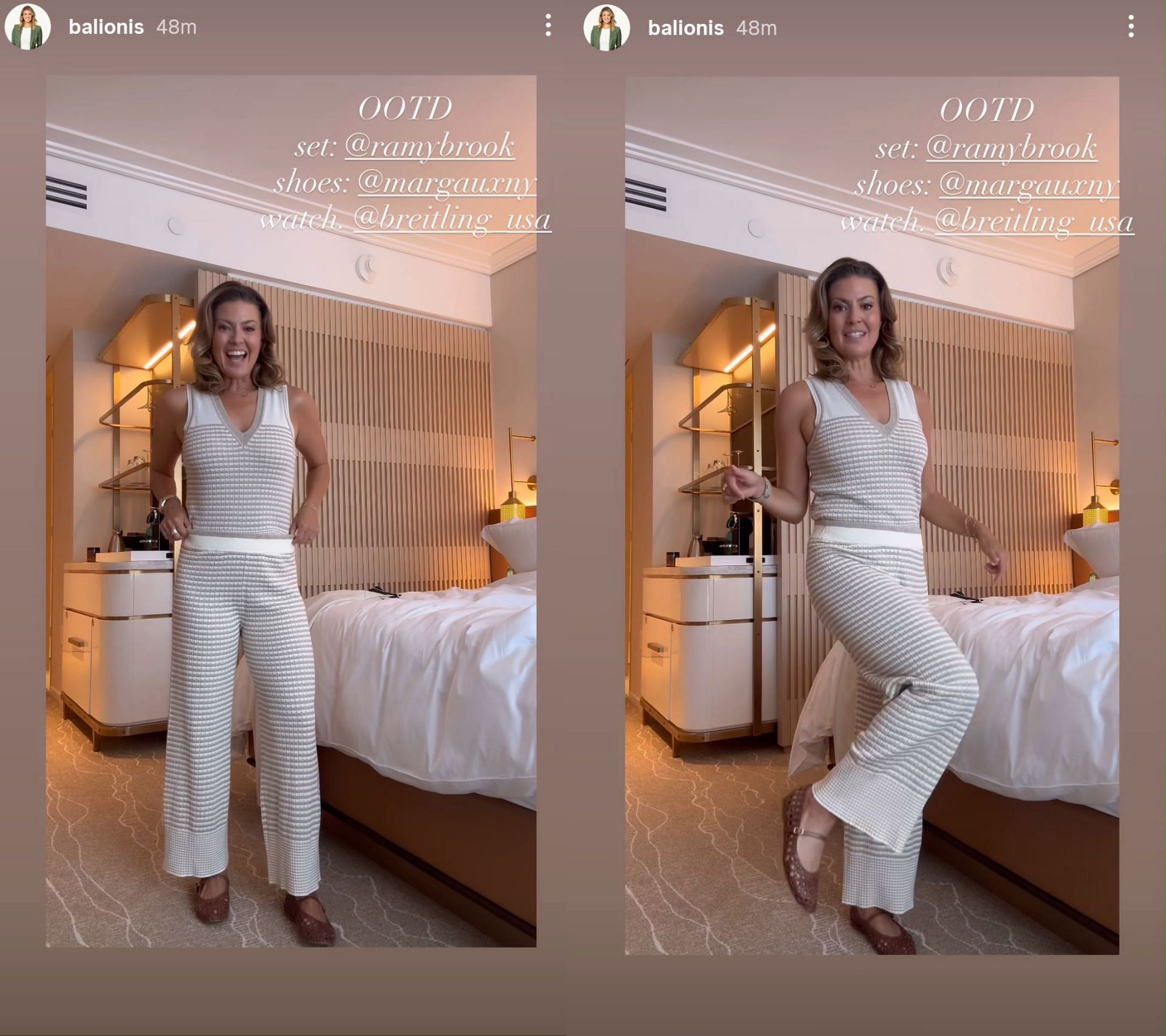 Stills from Amanda Balionis&#039; Instagram story - Source - @balionis on Instagram
