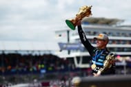 Lando Norris on the podium after the F1 Grand Prix of Great Britain at Silverstone. Source: Getty