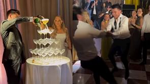 MUST-SEE: Patrik Laine's wife Jordan shares never-seen-before snippets from Nick Suzuki's wedding reception at Quebec