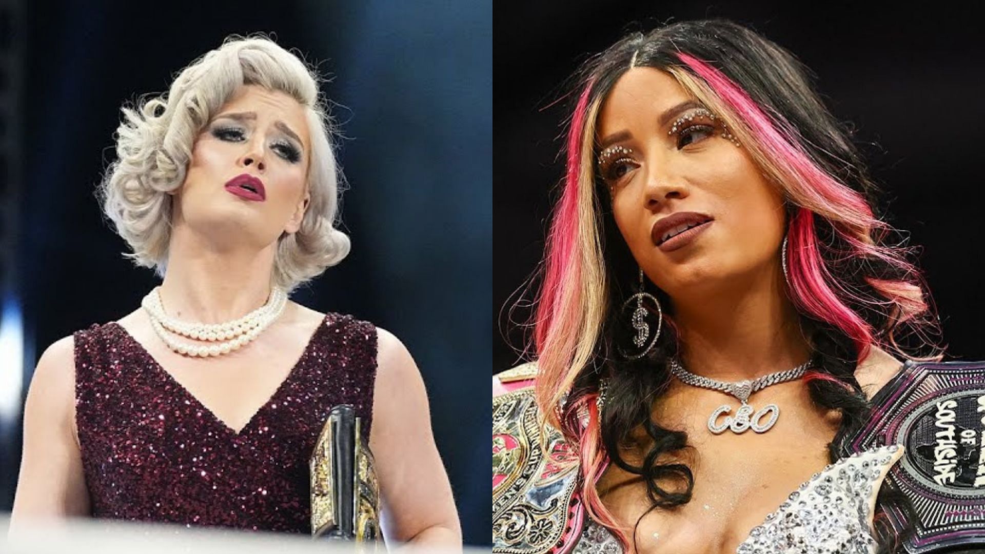 Toni Storm (left) and Mercedes Mone (right). (Image credits: AEW YouTube channel)