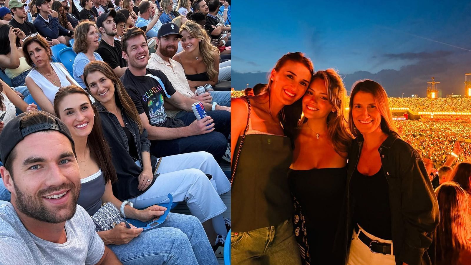 Tom Wilson and wife Taylor attend Coldplay concert at Toronto