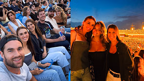 In Photos: Tom Wilson and wife Taylor attend Coldplay concert at Toronto's Rogers Stadium with friends and family