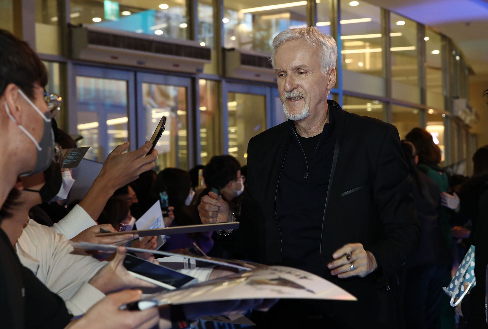 James Cameron at Avatar: The Way Of The Water Seoul Premiere (Image via Getty)