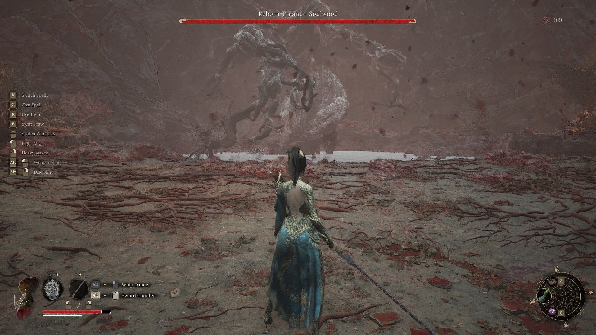 Fight against the boss, Soulwood in Wuchang: Fallen Feathers Worship&#039;s Rise (Image via Sportskeeda Gaming || 505 Games)