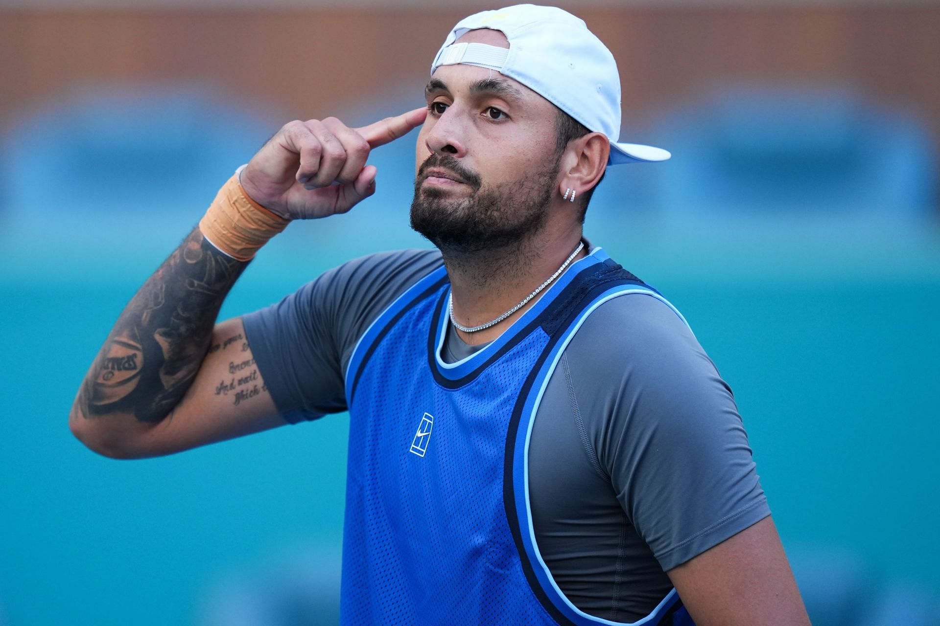 Nick Kyrgios at the Miami Open Presented by Itau 2025 - Day 2 - Source: Getty