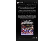 Hiltz's Instagram story