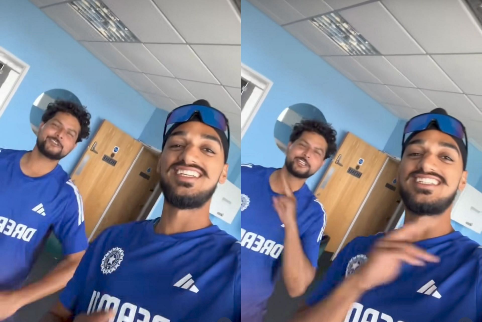 Arshdeep Singh and Kuldeep Yadav dance to a Punjabi song (Image via Instagram-@_arshdeep.singh__)