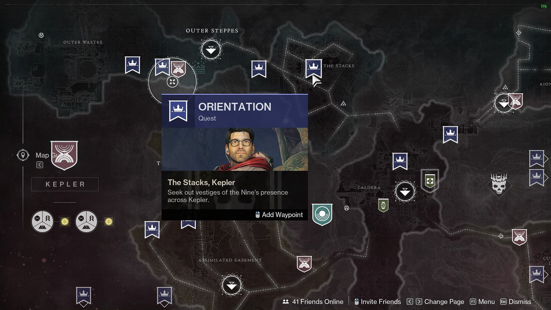 Side missions in Kepler of Destiny 2 (Image via Bungie)