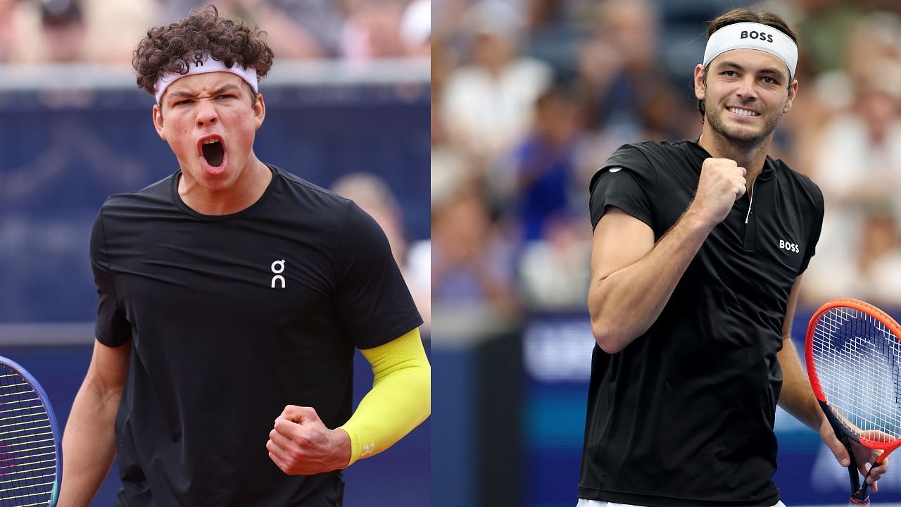 Taylor Fritz responds after Ben Shelton takes playful dig at his hilarious math fail. Credit: GETTY