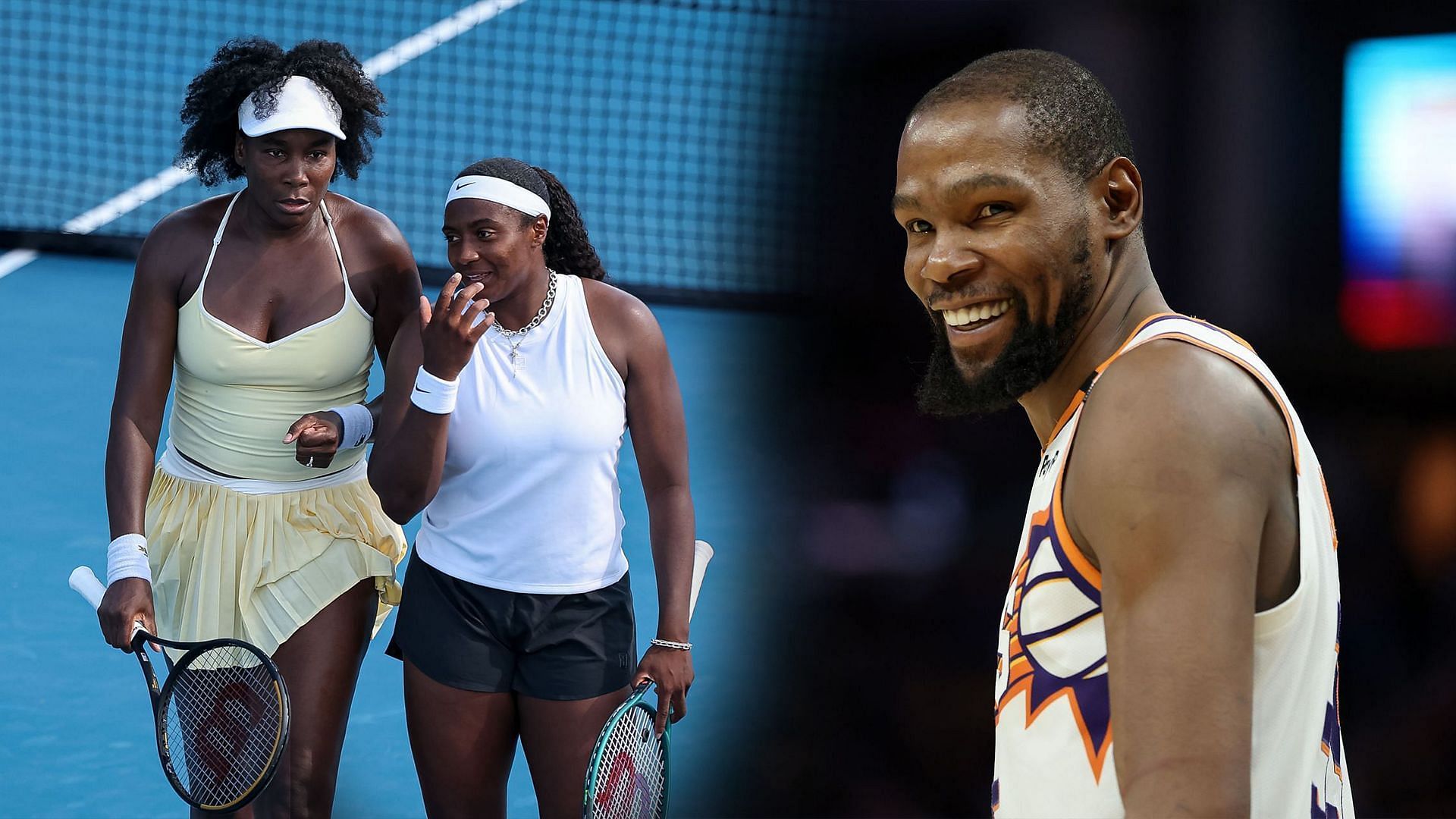 Venus Williams and Hailey Baptiste fangirl over Kevin Durant - Image Source: Getty