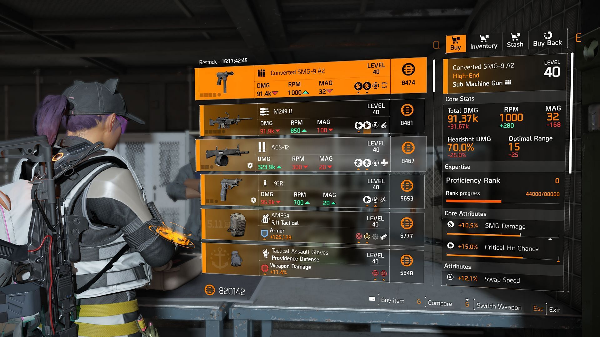 The Division 2 vendor at The Bridge Settlement in Brooklyn (Image via Sportskeeda Gaming || Ubisoft)