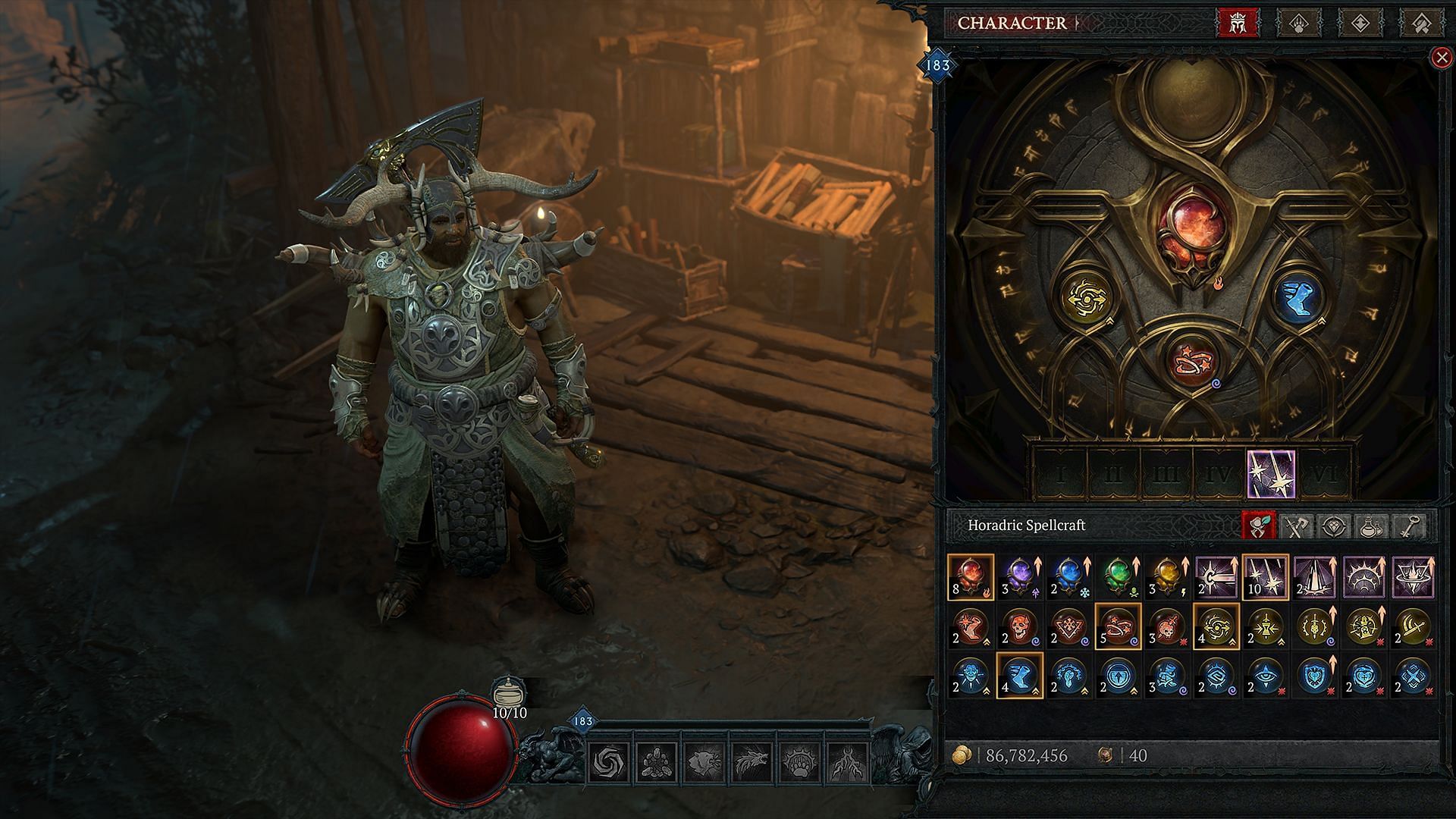 Arcana is part of the componenets you need to build up your Horadric Spell in Diablo 4 Season 9