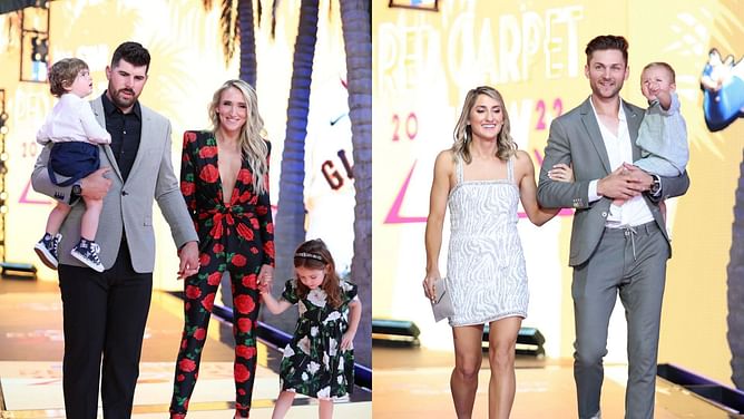 Carlos Rodon and wife Ashley enjoy glamorous dinner date with Phillies' Trea Turner and spouse Kristen, putting MLB friendship on full display