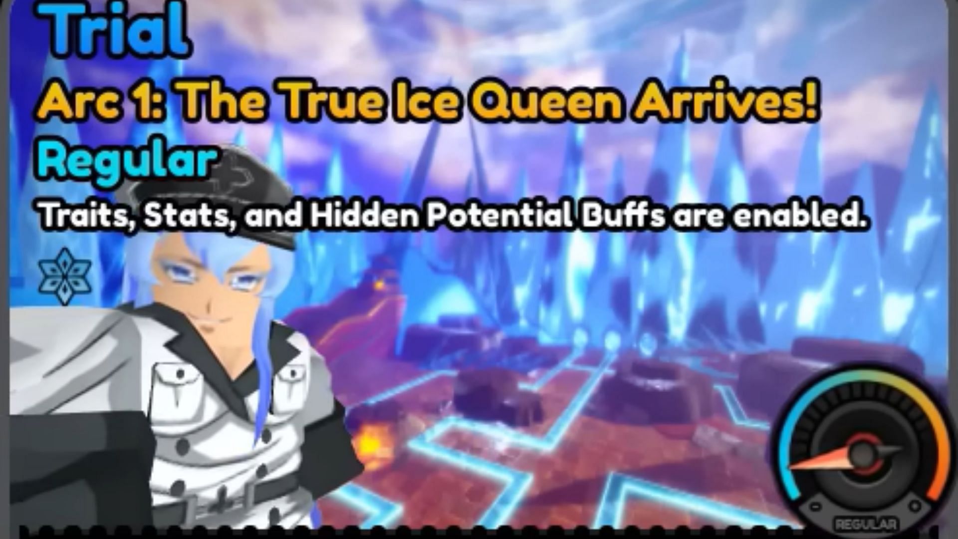 Trial 1 features Etri as the boss enemy (Image via Roblox)